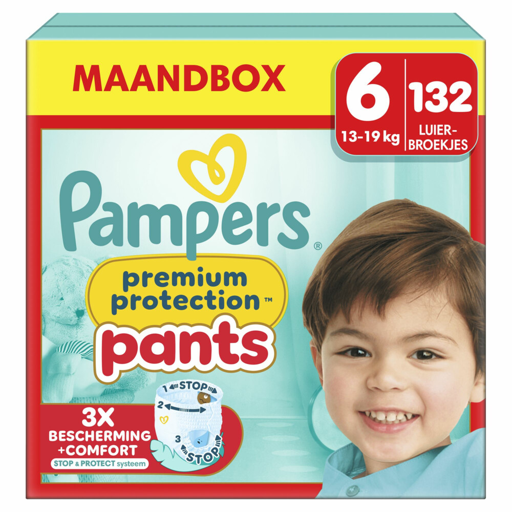 Pampers Premium Protection Luierbroekjes Maat 6 (13-19 kg) 132 stuks