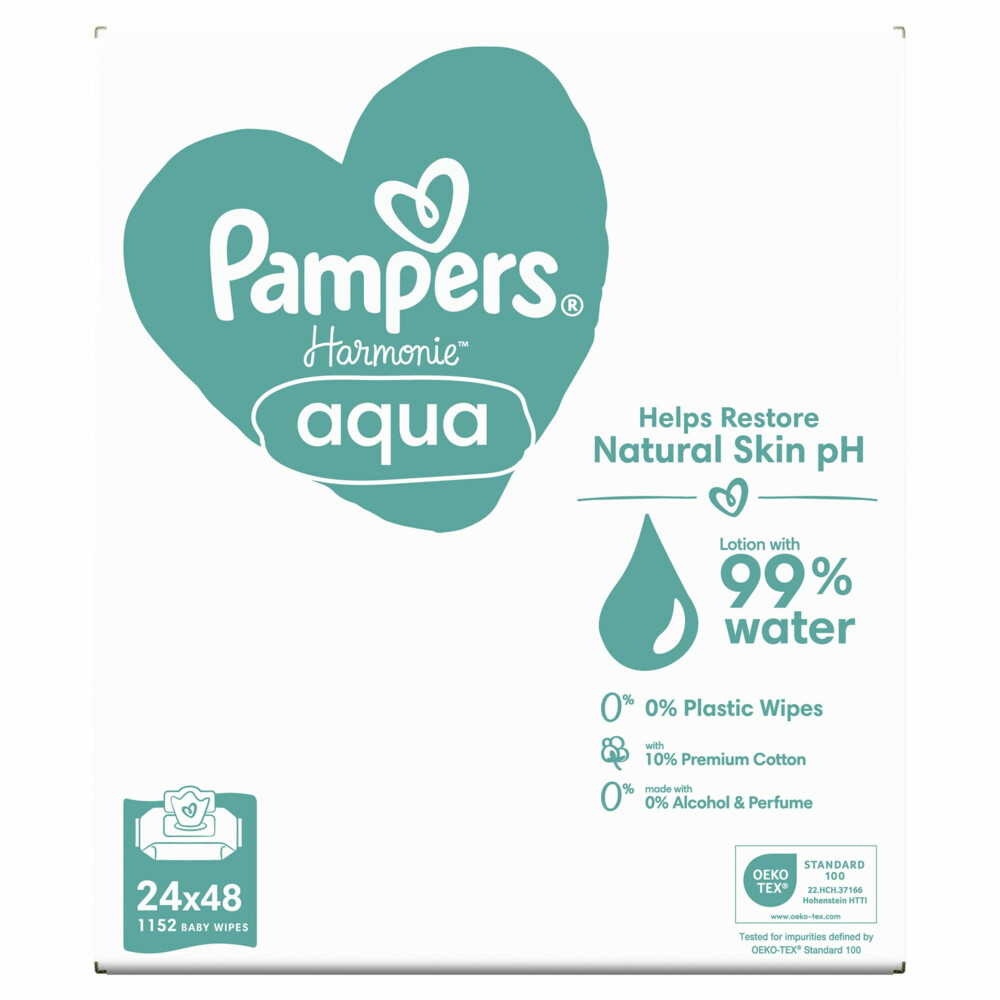 Pampers Billendoekjes Harmonie Aqua 15x48 = 720 stuks - Afbeelding 5