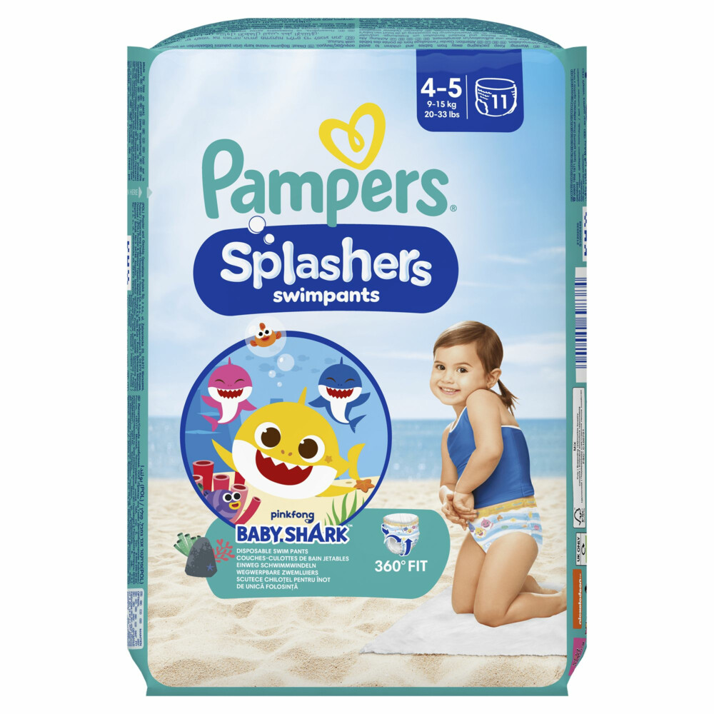 Pampers Splashers Zwemluiers Maat 4-5 (9-15 kg) 11 stuks