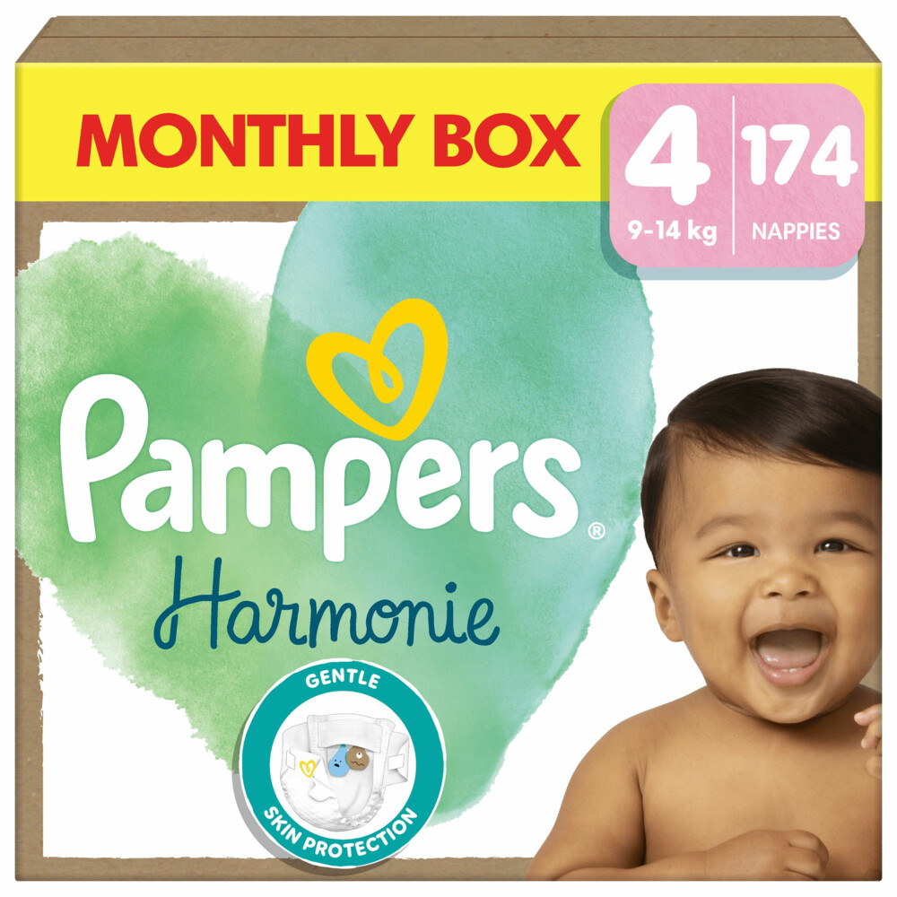 Pampers Harmonie Luiers Maat 4 (9-14 kg)