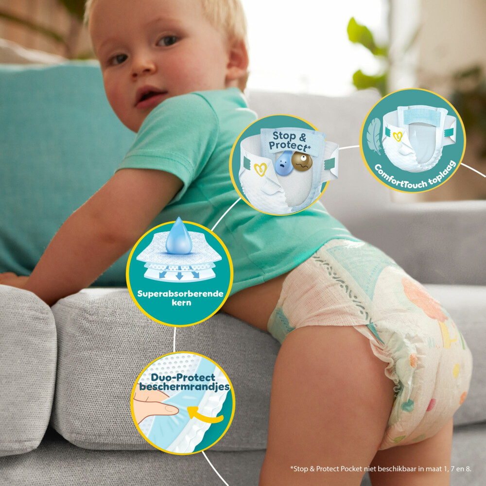 Pampers Baby Dry Luiers Maat 3 (6-10 kg) 222 stuks - Afbeelding 4