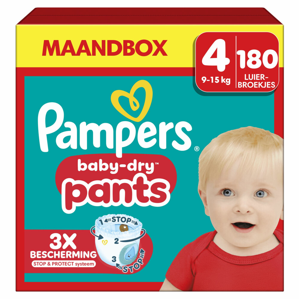 Pampers Baby-Dry Luierbroekjes Maat 4 (9-15 kg)