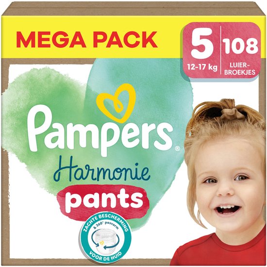 Pampers Harmonie Luierbroekjes Maat 5 - 108 stuks