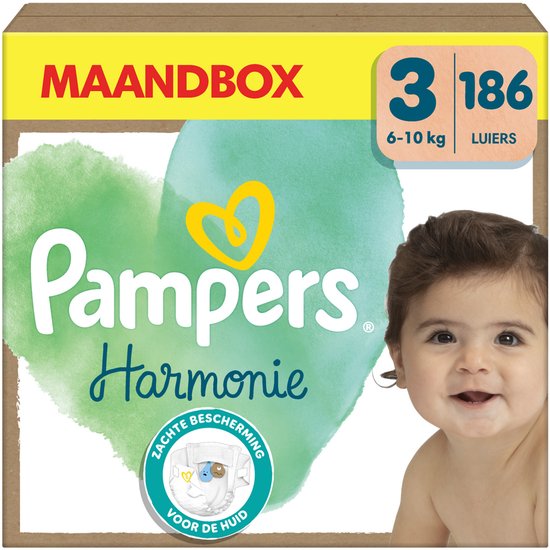 Pampers Harmonie Luiers Maat 3 - 186 stuks