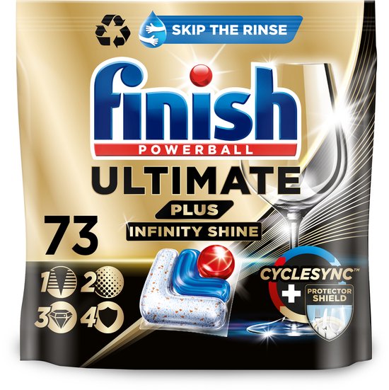 Finish Ultimate Plus Vaatwastabletten - 73 capsules