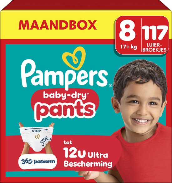 Pampers Baby-Dry Luierbroekjes Maat 8 - 117 stuks