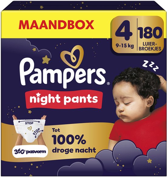 Pampers Night Pants Maat 4 - 180 stuks